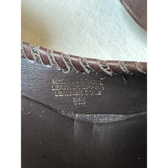 JACK ROGERS Chocolate Brown Suede Pumps Heels Size 8/9 stitched classy suede - Picture 11 of 16